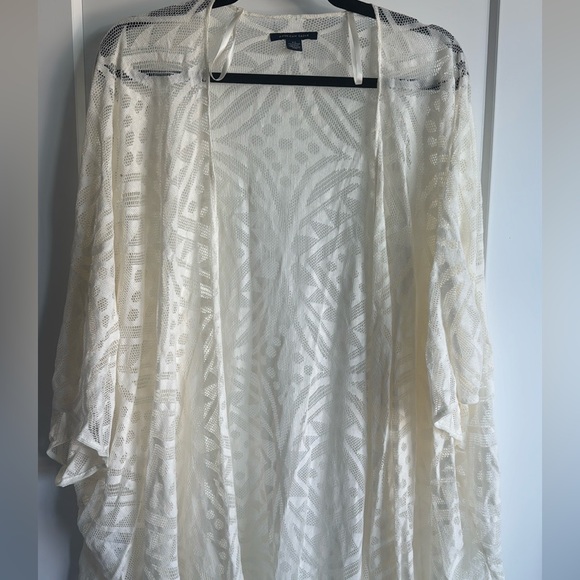 NWOT American Eagle Ivory Lace Kimono/Swim Cover Up - one size - Picture 3 of 6